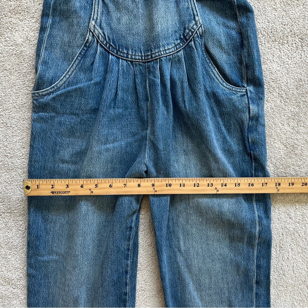 FRAME NWT MILITARY BAND PLEAST FRONT DENIM JUMPSUIT SIZE XS TRENDY STYLISH DATE - Picture 9 of 13